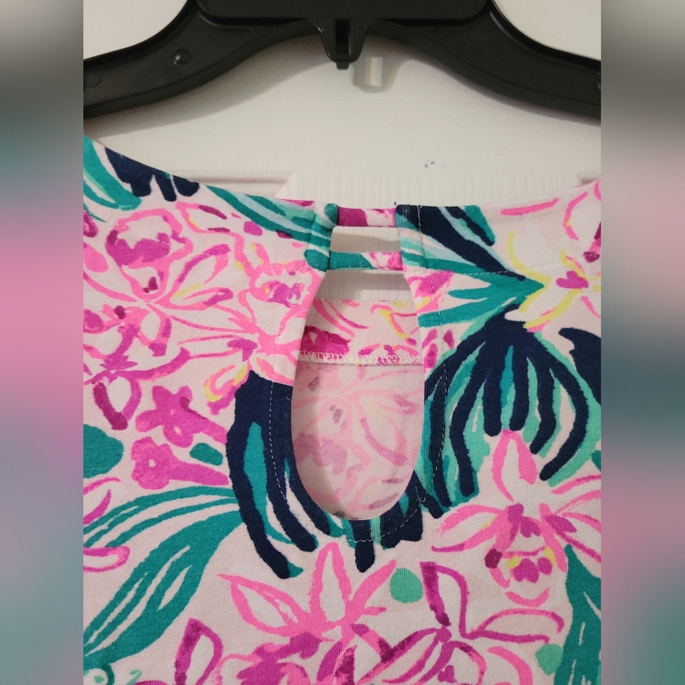 🌸Lilly Pulitzer Fontaine Top in "Multi via Flora"🌸 - Picture 7 of 13
